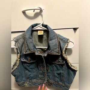 Vintage hippie denim vest